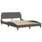 vidaXL Letto con Materasso Grigio 120x200 cm in Similpelle vidaXL Letto con Materasso Grigio 120x200 cm in Similpelle