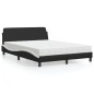 vidaXL Letto con Materasso Nero e Bianco 120x200 cm in Similpelle vidaXL Letto con Materasso Nero e Bianco 120x200 cm in Similpelle