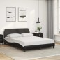 vidaXL Letto con Materasso Nero e Bianco 120x200 cm in Similpelle vidaXL Letto con Materasso Nero e Bianco 120x200 cm in Similpelle