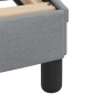 vidaXL Letto con Materasso Grigio Chiaro 140x200cm Tessuto vidaXL Letto con Materasso Grigio Chiaro 140x200cm Tessuto