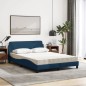 vidaXL Letto con Materasso Blu 140x200 cm in Tessuto vidaXL Letto con Materasso Blu 140x200 cm in Tessuto