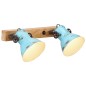vidaXL Lampada a Parete 25 W Blu Anticato 45x25 cm E27 vidaXL Lampada a Parete 25 W Blu Anticato 45x25 cm E27