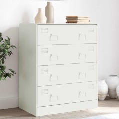 vidaXL Credenza Rosa 67x39x83 cm in Acciaio