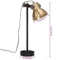 vidaXL Lampada a Scrivania 25 W Ottone Anticato 15x15x55 cm E27 vidaXL Lampada a Scrivania 25 W Ottone Anticato 15x15x55 cm E27