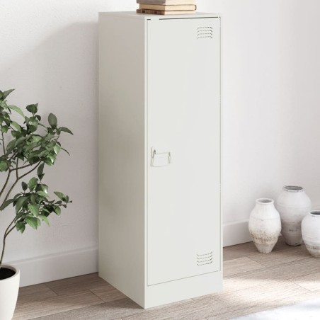 vidaXL Credenza Bianca 34,5x39x107 cm in Acciaio