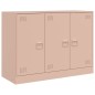 vidaXL Credenza Rosa 99x39x73 cm in Acciaio vidaXL Credenza Rosa 99x39x73 cm in Acciaio