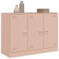 vidaXL Credenza Rosa 99x39x73 cm in Acciaio vidaXL Credenza Rosa 99x39x73 cm in Acciaio
