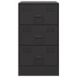 vidaXL Comodini 2 pz Neri 34,5x39x62 cm in Acciaio vidaXL Comodini 2 pz Neri 34,5x39x62 cm in Acciaio