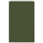 vidaXL Comodino Verde Oliva 34,5x39x62 cm in Acciaio vidaXL Comodino Verde Oliva 34,5x39x62 cm in Acciaio