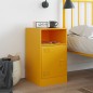 vidaXL Comodino Giallo Senape 34,5x39x62 cm in Acciaio