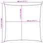 vidaXL Vela Parasole 160 g/m² Quadrata Giallo 4x4 m in HDPE