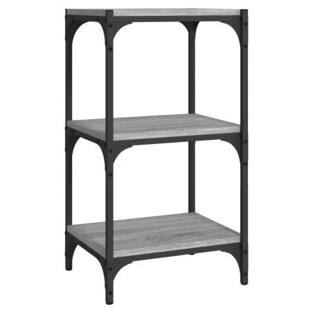 vidaXL Libreria grigio sonoma 40x33x70,5cm Legno Multistrato e Acciaio