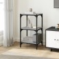 vidaXL Libreria grigio sonoma 40x33x70,5cm Legno Multistrato e Acciaio vidaXL Libreria grigio sonoma 40x33x70,5cm Legno Multistrato e Acciaio