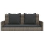 vidaXL Panchina Dondolo con Cuscini Grigia 119x56x48 cm in Polyrattan vidaXL Panchina Dondolo con Cuscini Grigia 119x56x48 cm in Polyrattan