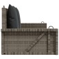 vidaXL Panchina Dondolo con Cuscini Grigia 119x56x48 cm in Polyrattan vidaXL Panchina Dondolo con Cuscini Grigia 119x56x48 cm in Polyrattan