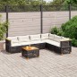 vidaXL Set Divani da Giardino con Cuscini 7pz Nero Polyrattan vidaXL Set Divani da Giardino con Cuscini 7pz Nero Polyrattan