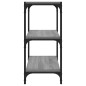 vidaXL Libreria grigio sonoma 40x33x70,5cm Legno Multistrato e Acciaio vidaXL Libreria grigio sonoma 40x33x70,5cm Legno Multistrato e Acciaio