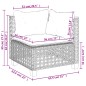 vidaXL Set Divani da Giardino con Cuscini 7pz Nero Polyrattan vidaXL Set Divani da Giardino con Cuscini 7pz Nero Polyrattan