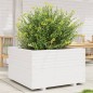 vidaXL Fioriera da Giardino Bianca 80x80x49,5cm Legno Massello di Pino vidaXL Fioriera da Giardino Bianca 80x80x49,5cm Legno Massello di Pino