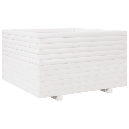 vidaXL Fioriera da Giardino Bianca 80x80x49,5cm Legno Massello di Pino