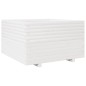 vidaXL Fioriera da Giardino Bianca 80x80x49,5cm Legno Massello di Pino vidaXL Fioriera da Giardino Bianca 80x80x49,5cm Legno Massello di Pino