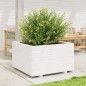 vidaXL Fioriera da Giardino Bianca 80x80x49,5cm Legno Massello di Pino vidaXL Fioriera da Giardino Bianca 80x80x49,5cm Legno Massello di Pino