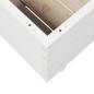vidaXL Fioriera da Giardino Bianca 80x80x49,5cm Legno Massello di Pino vidaXL Fioriera da Giardino Bianca 80x80x49,5cm Legno Massello di Pino