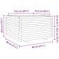 vidaXL Fioriera da Giardino Bianca 80x80x49,5cm Legno Massello di Pino vidaXL Fioriera da Giardino Bianca 80x80x49,5cm Legno Massello di Pino
