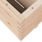 vidaXL Fioriera da Giardino 100x100x49,5 cm in Legno Massello di Pino vidaXL Fioriera da Giardino 100x100x49,5 cm in Legno Massello di Pino