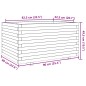 vidaXL Fioriera Giardino Marrone Cera 90x60x49,5cm Legno Massello Pino vidaXL Fioriera Giardino Marrone Cera 90x60x49,5cm Legno Massello Pino