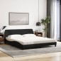 vidaXL Letto con Materasso Nero 180x200 cm in Tessuto vidaXL Letto con Materasso Nero 180x200 cm in Tessuto