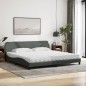 vidaXL Letto con Materasso Grigio Scuro 200x200 cm in Tessuto vidaXL Letto con Materasso Grigio Scuro 200x200 cm in Tessuto