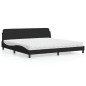 vidaXL Letto con Materasso Nero 200x200 cm in Velluto vidaXL Letto con Materasso Nero 200x200 cm in Velluto