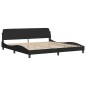 vidaXL Letto con Materasso Nero 200x200 cm in Velluto vidaXL Letto con Materasso Nero 200x200 cm in Velluto