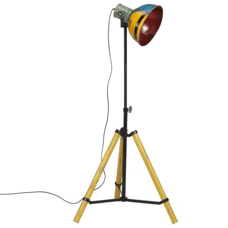 vidaXL Lampada da Terra 25 W Multicolore 75x75x90-150 cm E27