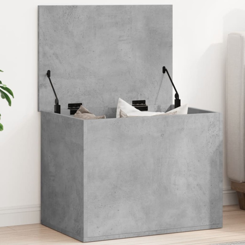 vidaXL Contenitore Grigio Cemento 60x42x46 cm in Legno Multistrato vidaXL Contenitore Grigio Cemento 60x42x46 cm in Legno Multistrato