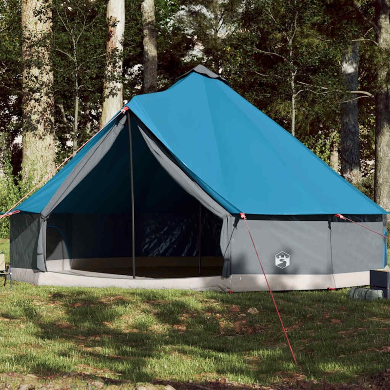 vidaXL Tenda Familiare Tipi per 12 Persone Blu Impermeabile vidaXL Tenda Familiare Tipi per 12 Persone Blu Impermeabile
