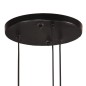 vidaXL Lampada Pensile 25 W Rosso Anticato 30x30x100 cm E27