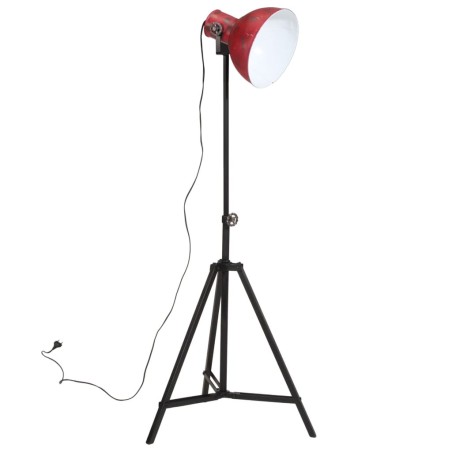 vidaXL Lampada da Terra 25 W Rosso Anticato 61x61x90/150 cm E27