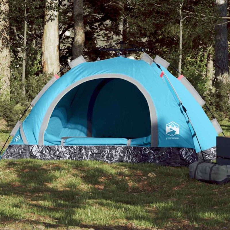 vidaXL Tenda da Campeggio 4 Persone Blu a Rilascio Rapido vidaXL Tenda da Campeggio 4 Persone Blu a Rilascio Rapido