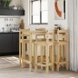vidaXL Set da Bar 5 pz in Legno Massello di Pino vidaXL Set da Bar 5 pz in Legno Massello di Pino