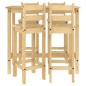 vidaXL Set da Bar 5 pz in Legno Massello di Pino vidaXL Set da Bar 5 pz in Legno Massello di Pino