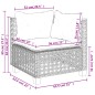 vidaXL Set Divano da Giardino 6 pz con Cuscini Nero in Polyrattan vidaXL Set Divano da Giardino 6 pz con Cuscini Nero in Polyrattan