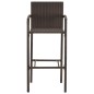 vidaXL Set Bar Giardino 7pz Marrone Legno Massello Acacia e Polyrattan vidaXL Set Bar Giardino 7pz Marrone Legno Massello Acacia e Polyrattan