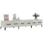 Mobile Porta TV Grigio Cemento 150x34,5x30 cm Legno Multistrato Mobile Porta TV Grigio Cemento 150x34,5x30 cm Legno Multistrato