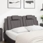 vidaXL Cuscino Testiera Grigio 140 cm in Similpelle vidaXL Cuscino Testiera Grigio 140 cm in Similpelle