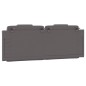 vidaXL Cuscino Testiera Grigio 140 cm in Similpelle vidaXL Cuscino Testiera Grigio 140 cm in Similpelle