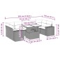 vidaXL Set Divani da Giardino con Cuscini 8 pz Nero in Polyrattan vidaXL Set Divani da Giardino con Cuscini 8 pz Nero in Polyrattan