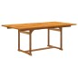 vidaXL Set Pranzo da Giardino 5pz Legno Massello di Acacia e Textilene vidaXL Set Pranzo da Giardino 5pz Legno Massello di Acacia e Textilene