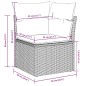 vidaXL Set Divani da Giardino 11 pz con Cuscini in Polyrattan Nero vidaXL Set Divani da Giardino 11 pz con Cuscini in Polyrattan Nero